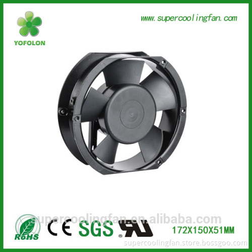 172x150x51mm 220V high flow AC Fan, AC Stand fan,172mm industrial ac exhaust fan